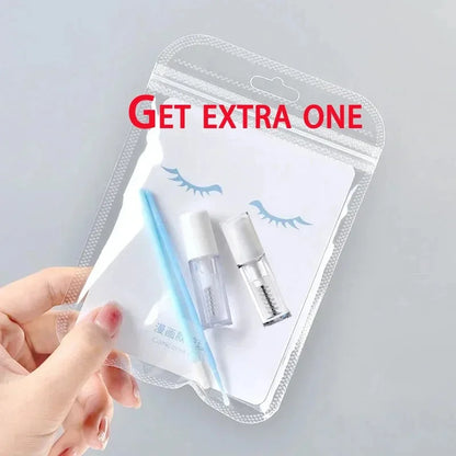 Eyelash Raincoat Set – Transparent Mascara & Lash Glue for Eyelash Extensions, Waterproof Styling Gel for Manga Lashes