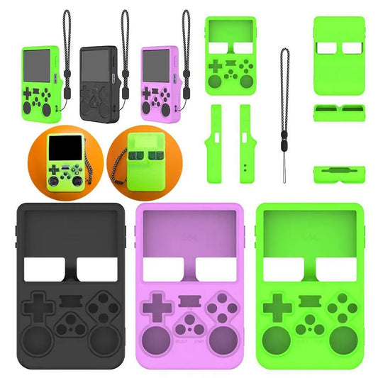 Silicone Case for R36S Handheld Game Console – Protective Soft Cover, Anti-Scratch Storage Shell