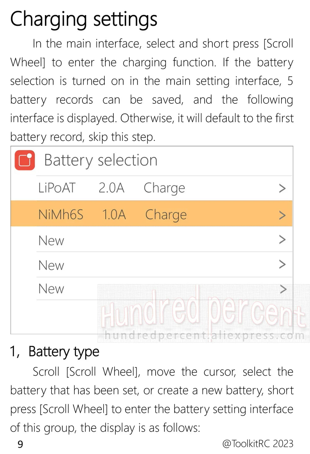 ToolkitRC Q6AC Charger — AC 400W/DC 1000W 4CH with USB A/Type-C, LiPo 1-6S, NiMH 1-16S, PB 1-10S, IPS Display