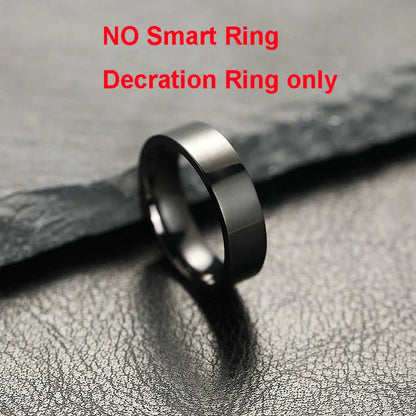 2026 R12 Smart Ring with Display Screen & Touch Control – Wireless Charging Health Tracker, 5ATM Waterproof Fitness Smart Ring for Men & Women