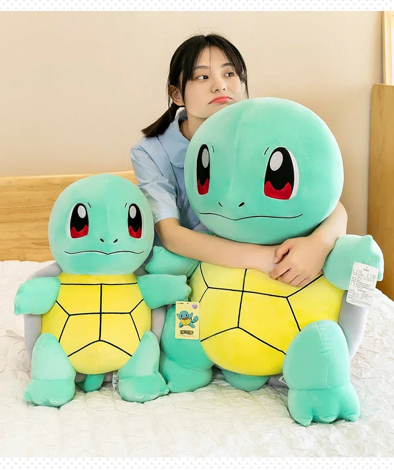 45cm Squirtle Plush Doll – Large Kawaii Pokémon Stuffed Turtle Pillow, Cute Christmas Gift Toy for Boys & Girls