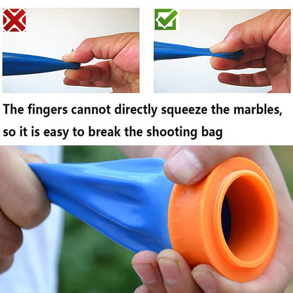 3-Color Latex Slingshot Cup - High Elasticity Outdoor Shooting Toy for Hunting, Camping & Stress Relief