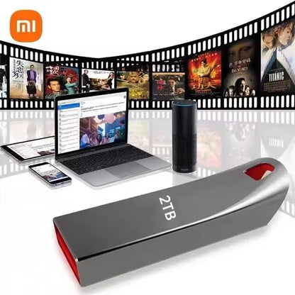Xiaomi 2TB USB 3.0 Metal Flash Drive - High-Speed Pendrive, Available in 1TB, 512GB, 256GB, Waterproof USB Storage