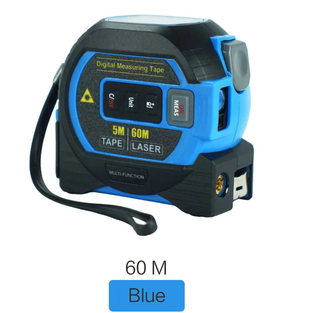 3-in-1 Laser Distance Measure 40/60M — Infrared Smart Ruler High-Precision Measuring Tool