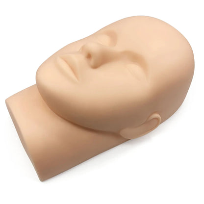 Eyelash Extension Training Mannequin Head with Practice Lashes – Makeup Practice Model for Lash Extension Supplies