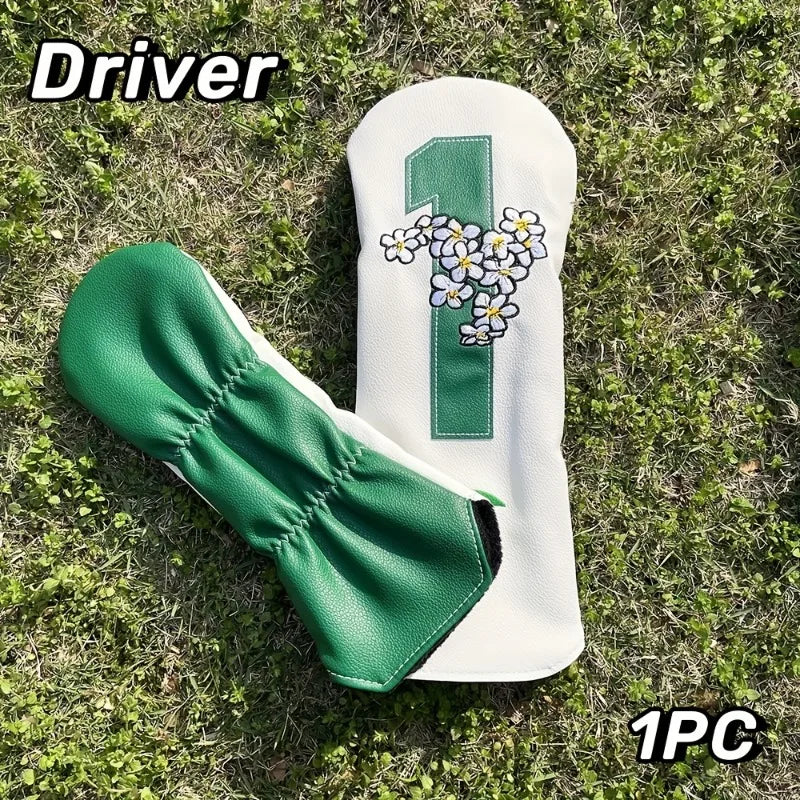 Golf Club Head Covers – 1pc/4pcs for Driver, Fairway Wood, Hybrid & Iron, Golf Accessories Supplies