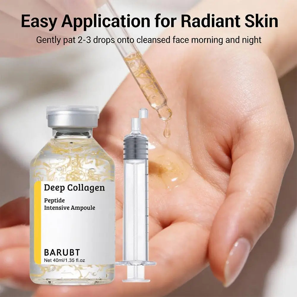 Silk Collagen Peptide Face Serum - Anti-Wrinkle Firming & Revitalizing Skin Care Cream 40ml