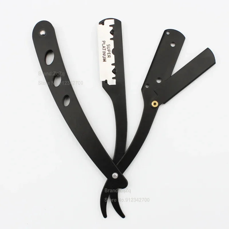 ZqZq 10 Shaving Blades – Straight Edge Razor for Haircut, Beard, Eyebrow Shaving & Manual Depilation