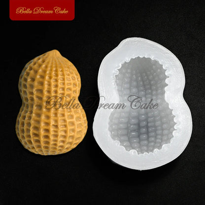 Peanut Design Silicone Mousse Mold – Pudding, Fondant, Chocolate & DIY Cake Decorating Bakeware Tool
