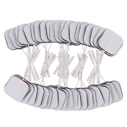 100/50pcs 5x5cm Muscle Stimulator Electrode Pads – Self-Adhesive Non-Woven Replacement for TENS Therapy Machines