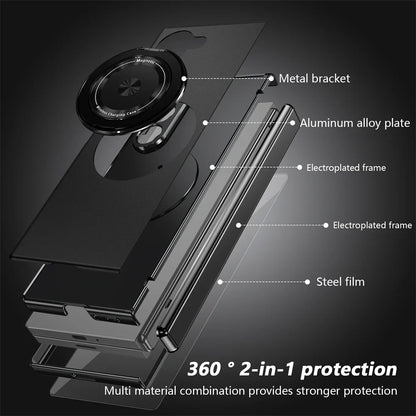 360° Rotating Magnetic Ring Case for Samsung Galaxy Z Fold 6/5/4/3 5G – Hinge Protection Phone Cover with Holder