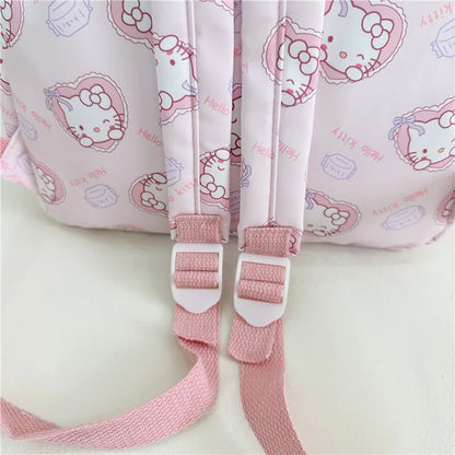 Anime Cartoon Kuromi, Melody & Cinnamoroll Backpack – Kawaii Canvas Schoolbag for Boys & Girls, Hello Kitty Fashion Kids Backpack