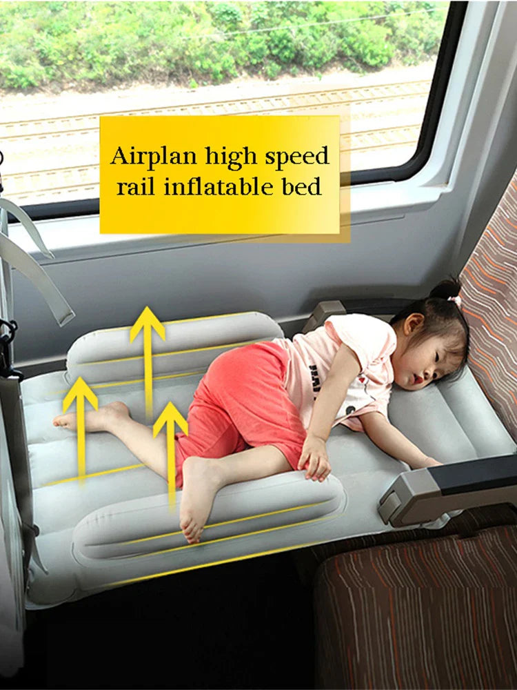 Baby & Child Inflatable Air Mattress – Travel Car, Plane & Train Back Seat Sleeping Bed
