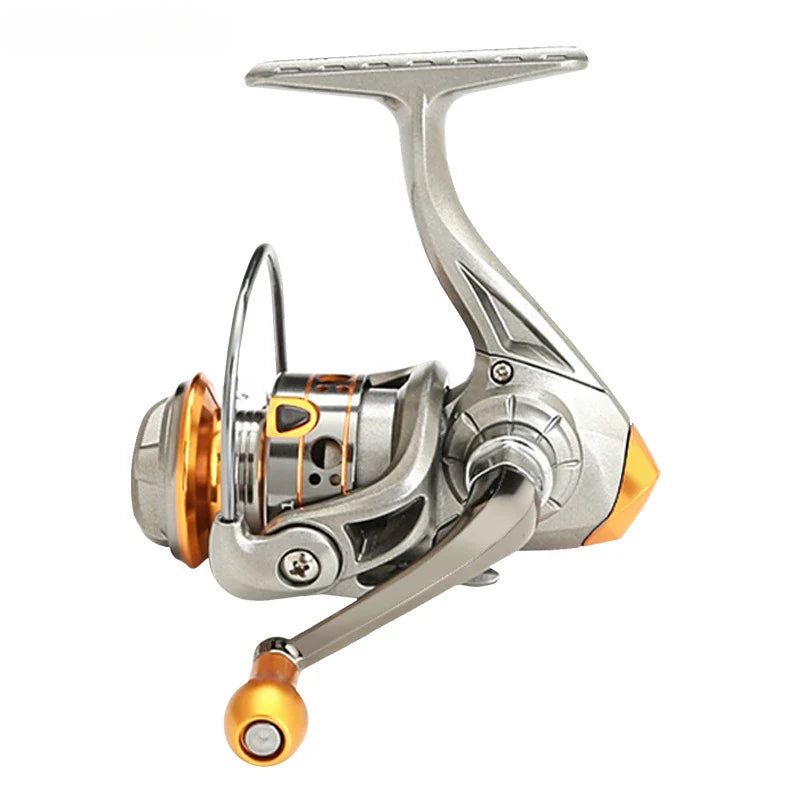 Mini DC150 Spinning Fishing Reel - Powerful 12+1BB Metal Reel with 5.2:1 Gear Ratio for Durable Baitcasting & Freshwater Fishing