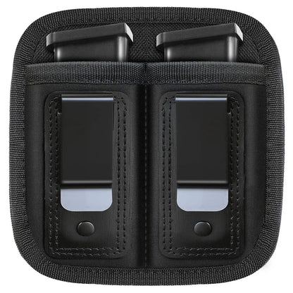 Nylon Magazine Pouch Holster – 9mm Concealed Carry Mag Case with Clip for Glock 19/21/92, Handgun Mag Pouch