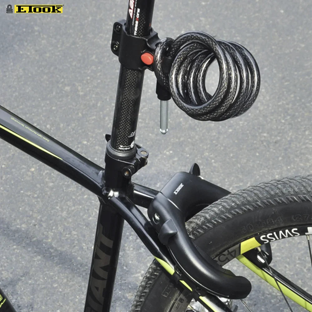 ETOOK Bike Horseshoe Lock - Anti-Theft Hardened Steel Pipe, Portable High Safety Road & Mountain Bicycle Lock