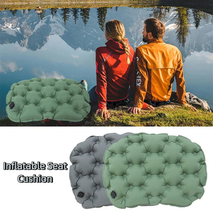 Inflatable Seat Cushion 36x28cm Portable Outdoor Camping Hiking Travel Chair Pad Lightweight Comfortable Inflatable Sitting Mat
