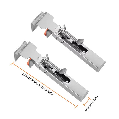 Drawer Fastening Clip — Adjustable Front Mount Clamp for Quick and Accurate Drawer Panel Installation