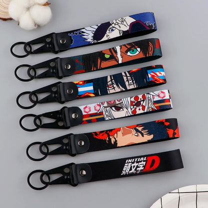 Anime Eagle Beak Keychain – Cool Short Lanyard for Phone, Badge Holder & USB Pendant