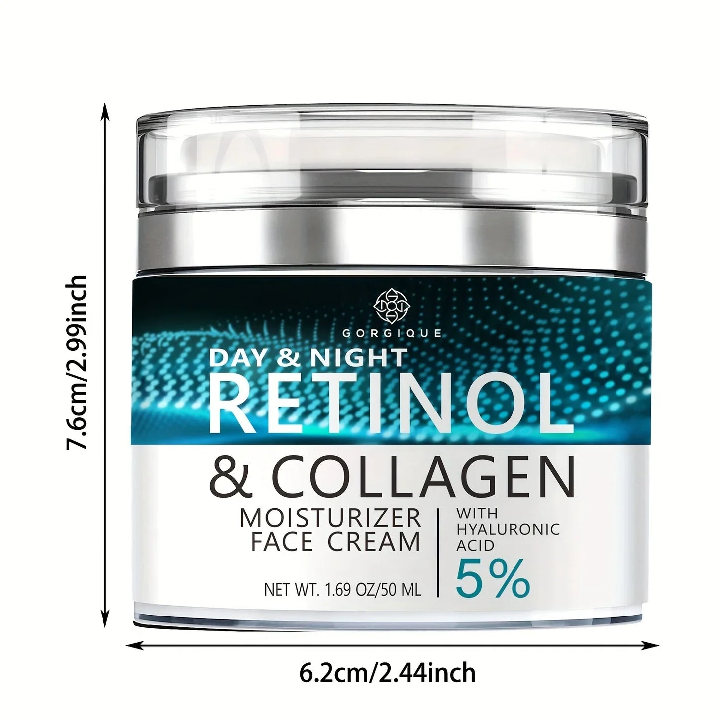 Retinol Face Moisturizer Cream — Day & Night Anti-Aging Hydrating Skincare