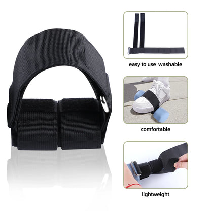 Ankle Weights for Dumbbell Foot Strap Workout - Tibialis Trainer for Knee Raises, Hamstring Lift, Calves, Shins - Fitness Equipment
