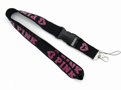 LOVE PINK Cellphone Lanyard Strap – Detachable Buckle Holder for Keys, ID Cards, Clothing & Accessories (H005)