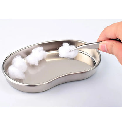 Stainless Steel Kidney-Shaped Sterilized Tray – Medical, Dental & Surgical Tweezers Container Jar