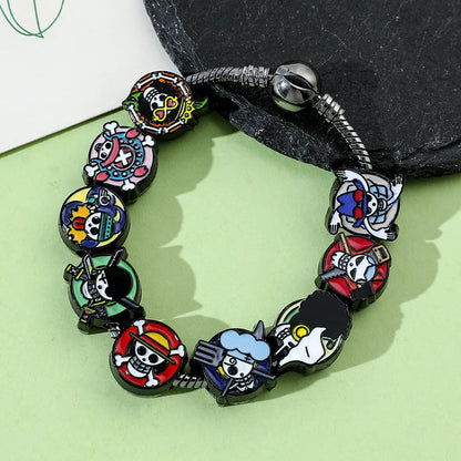 Anime Skull Charms Bracelet – DIY Pendant Vintage Bangle Jewelry
