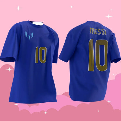 Argentina Miami International No.10 Messi Jersey – Comfortable, Breathable Football T-Shirt for Men & Children