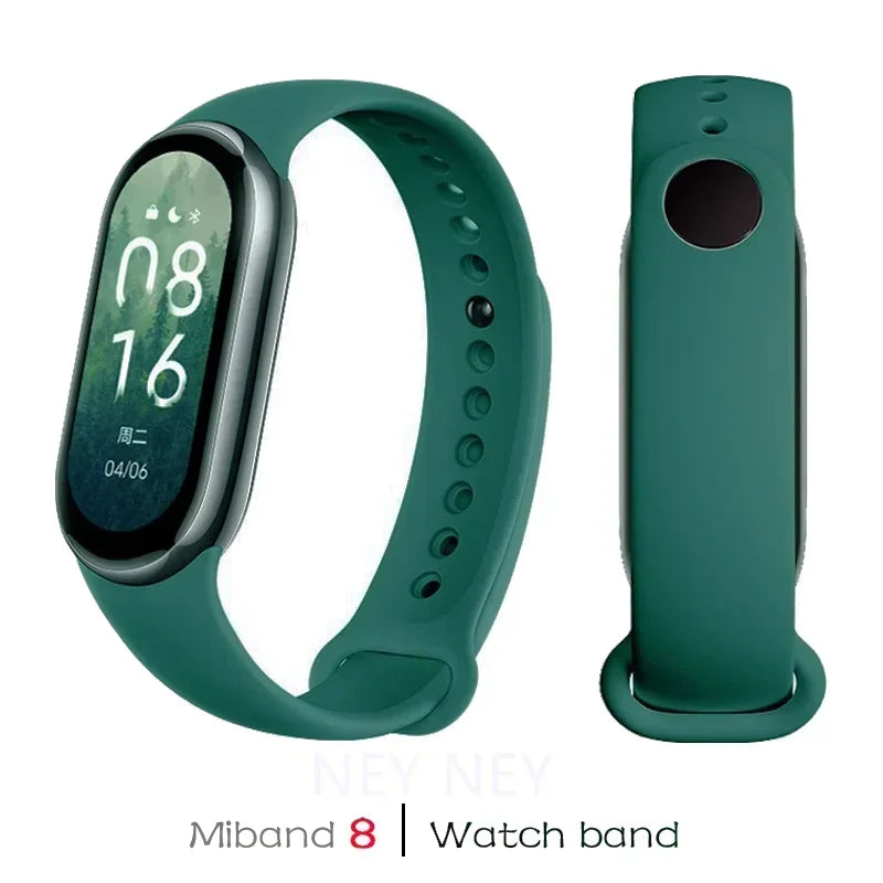 Sport Silicone Strap for Xiaomi Mi Band 9/8 NFC – Replacement Smartwatch Wristband Bracelet