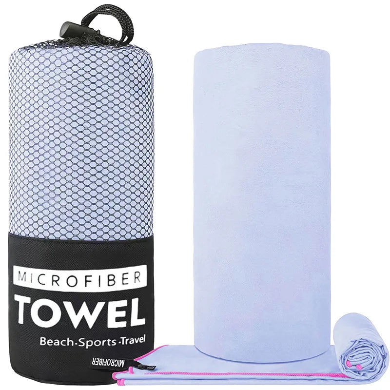 Quick Dry Microfiber Travel Towel – Ultra Absorbent, Super Soft & Compact Sports/Camping Towel for Outdoor Use (1pc)