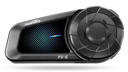 Fodsports FX-S Bluetooth Motorcycle Intercom — Wireless Helmet Headset with 1000M Range, BT5.4