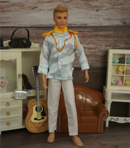 30cm Male Anime Doll Clothes – 1/6 BJD Fashion Casual Suit for KEN Dolls, DIY Reborn Toy Accessories & Gifts