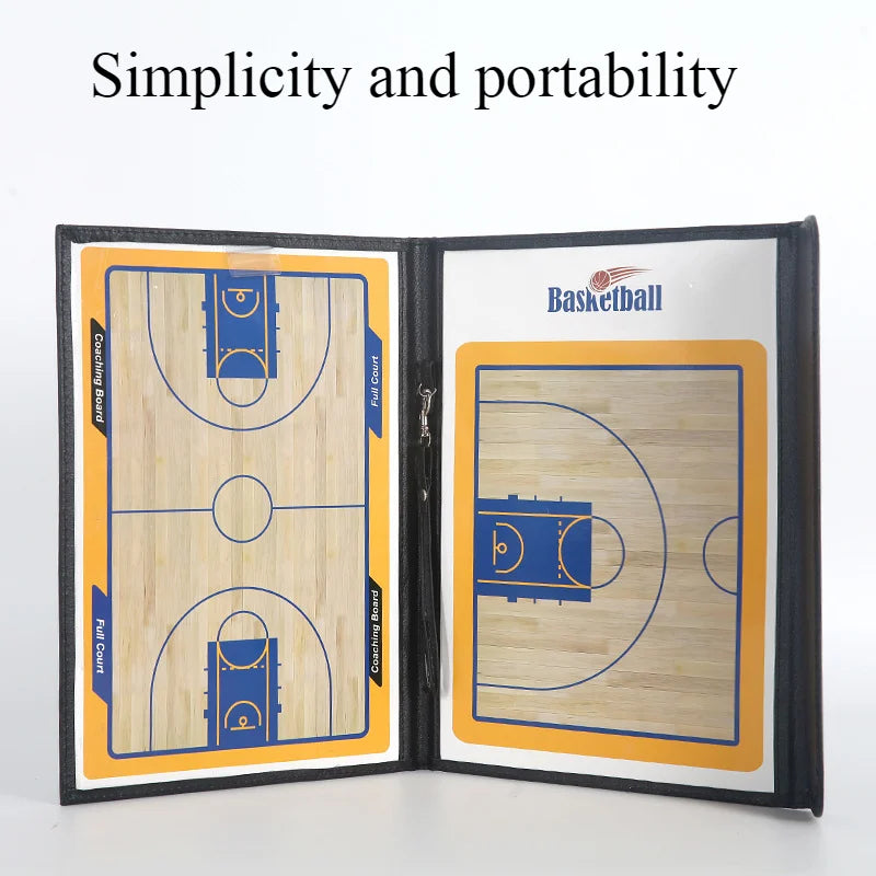 Folding Magnetic Basketball Coach Board – Portable Tactical Clipboard for Training & Game Strategy