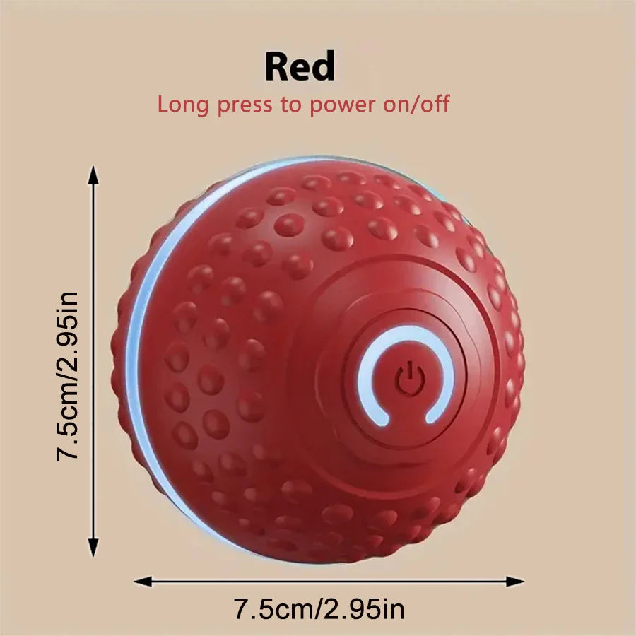 Smart Interactive Dog Toy Ball – USB Rechargeable Automatic Rolling & Bouncing Chew Toy for Puppies to Large Dogs
