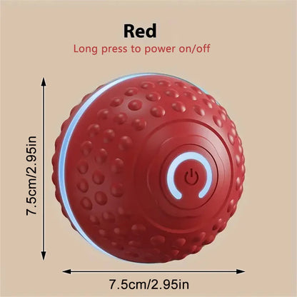 Smart Interactive Dog Toy Ball – USB Rechargeable Automatic Rolling & Bouncing Chew Toy for Puppies to Large Dogs