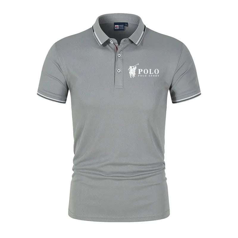 Men's Premium Summer Polo Shirt - Quick Dry Breathable Casual Business Sports Polo