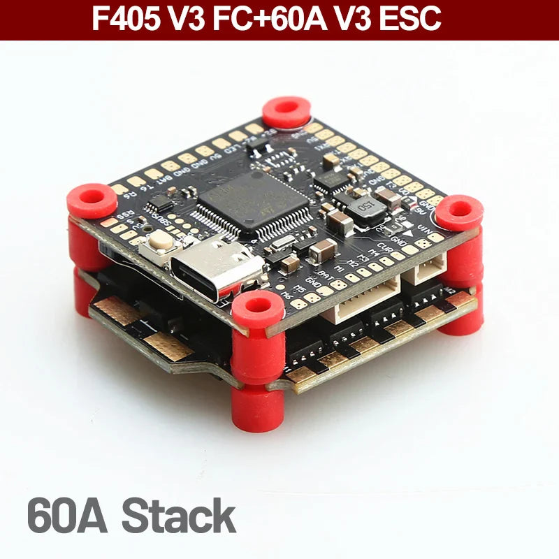 F405 V3 Flight Controller 2–6S + BLS 50A/60A 4-in-1 ESC Stack — BetaFlight/INAV for FPV Drones