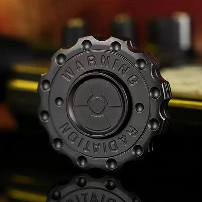Radiation Warning Fidget Slider Spinner – EDC Gear Hand Clicker for ADHD & Stress Relief