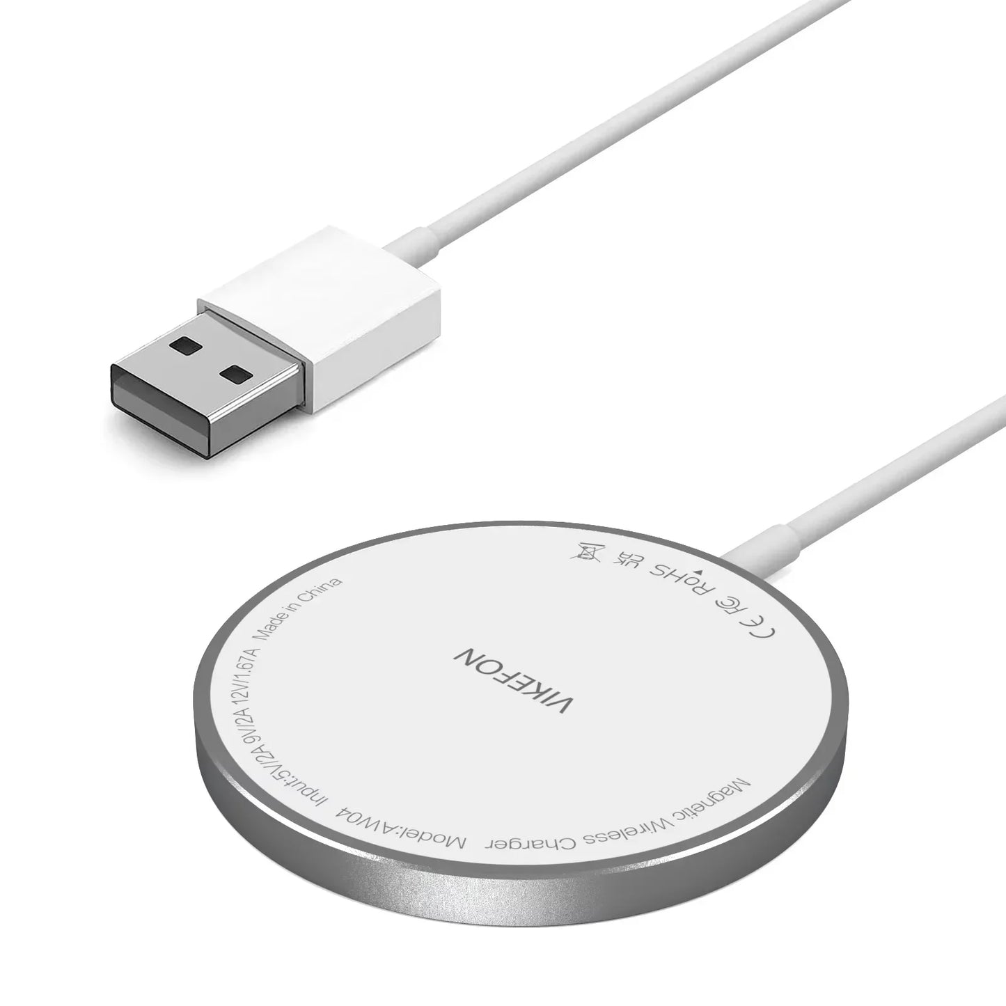 100W Magnetic Wireless Charger Pad with USB & Type-C — Fast Charging Dock for MagSafe iPhone 16/15/14/13/12 Pro Max