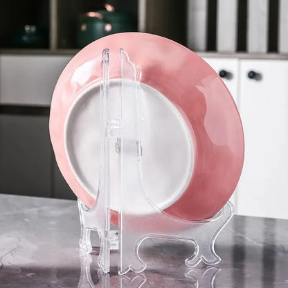 Foldable Dish Plate Racks: Kitchen Storage Holder for Plates, Bowls, and Pictures