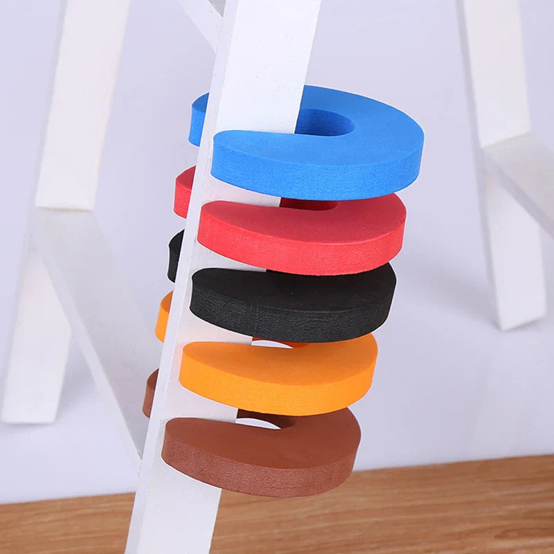 5PCS Safety Foam Door Stopper Locks - Child Protection C Shape Door Clip Finger Guard