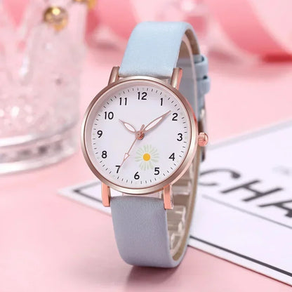 Luxury Luminous Retro Women’s Quartz Watch – Leather Strap Ladies Wristwatch