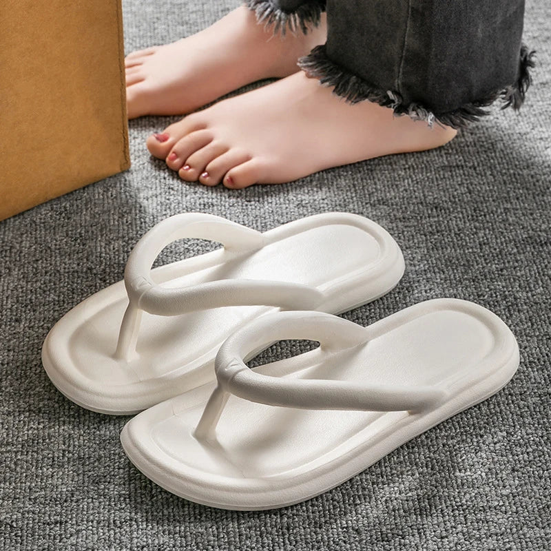 Unisex Summer Candy Color Flip Flops - Lightweight Soft Sole Non-Slip Beach Slides