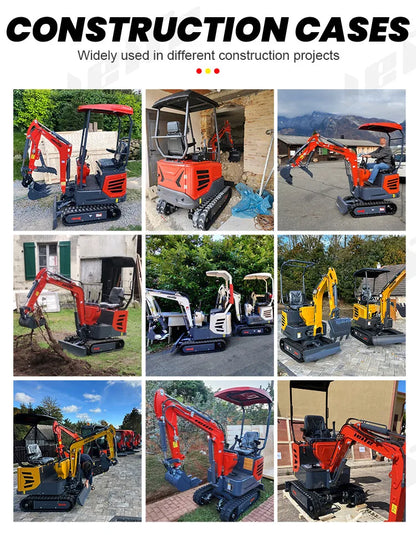 Mini Excavator 1–3 Ton — Kubota Engine, EPA Compliant Small Farm Digger, Compact Construction Machine