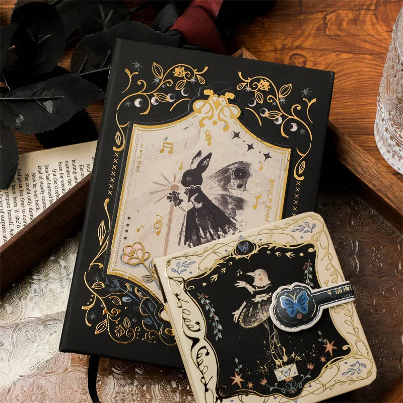 A5 Gothic Magnetic Buckle Notebook – Retro Art Creative Hand Ledger Journal Gift