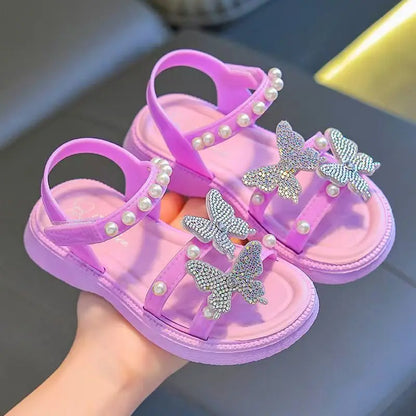 New Summer Girls Sandals - Anti-Slip Baby Slippers for Home & Outdoor Wear