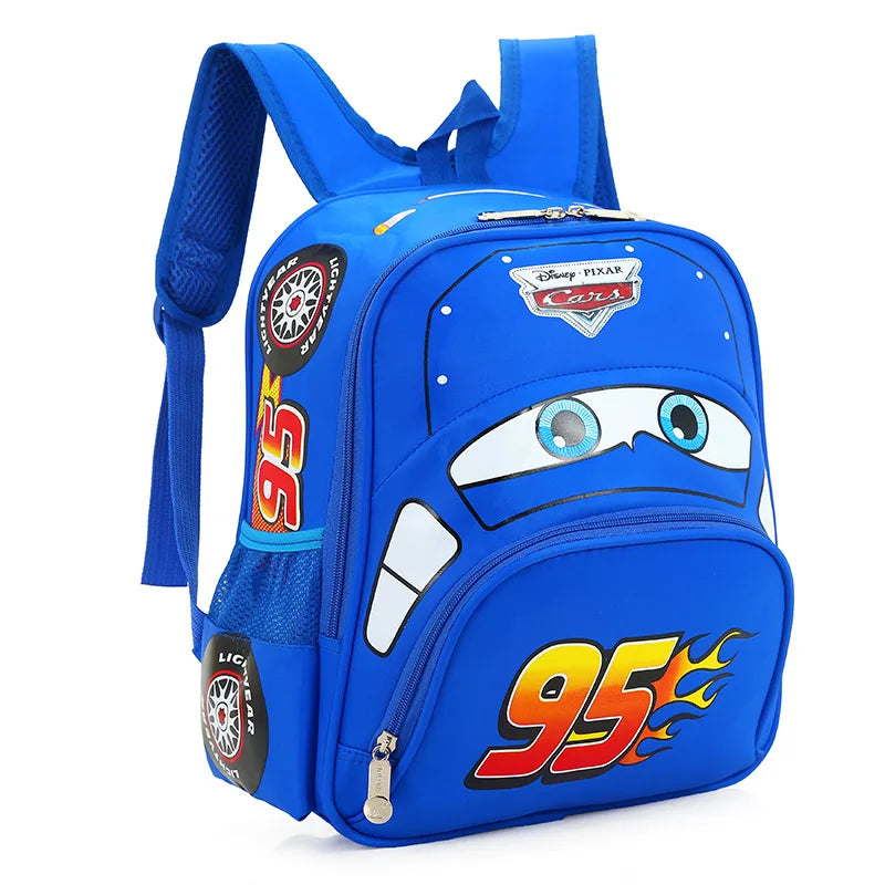 Disney Car Children's Backpack - Safety Bag for Kindergarten Boys, Ages 3-6, Ideal for Primary School Students