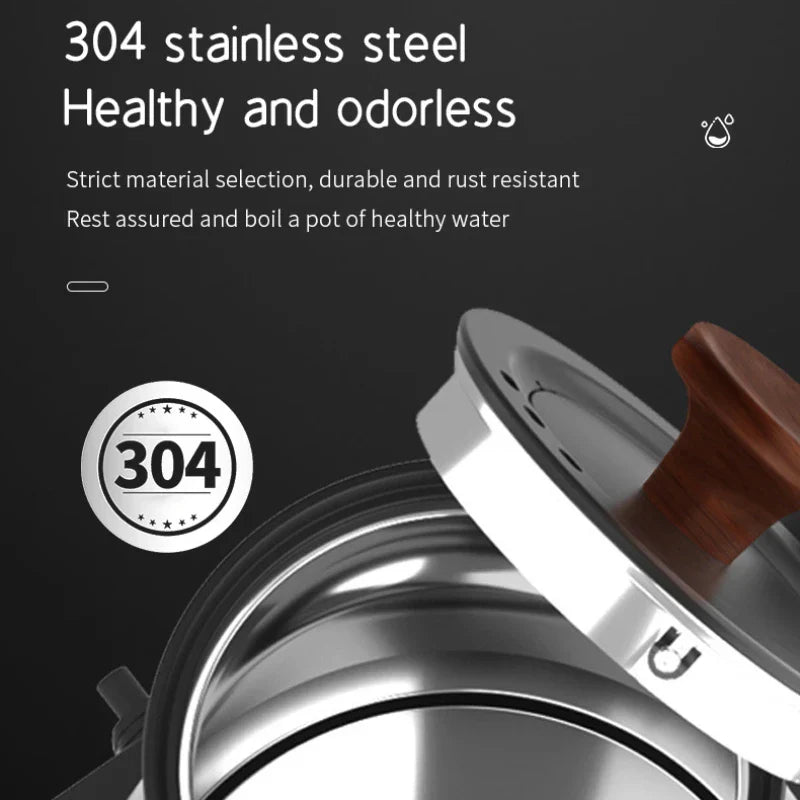 1200W Intelligent Electric Kettle - Gooseneck Hand Brewed Coffee Pot for Milk Powder & Precision Brewing