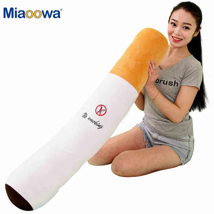 30-110cm Funny Cigarette Plush Pillow – Cylindrical Sleeping Toy for Fashion, Friends & Birthday Gifts